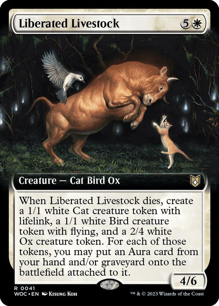 Liberated Livestock 41/173 (Commander: Wilds of Eldraine)  - Extended Art | Good Games Morley