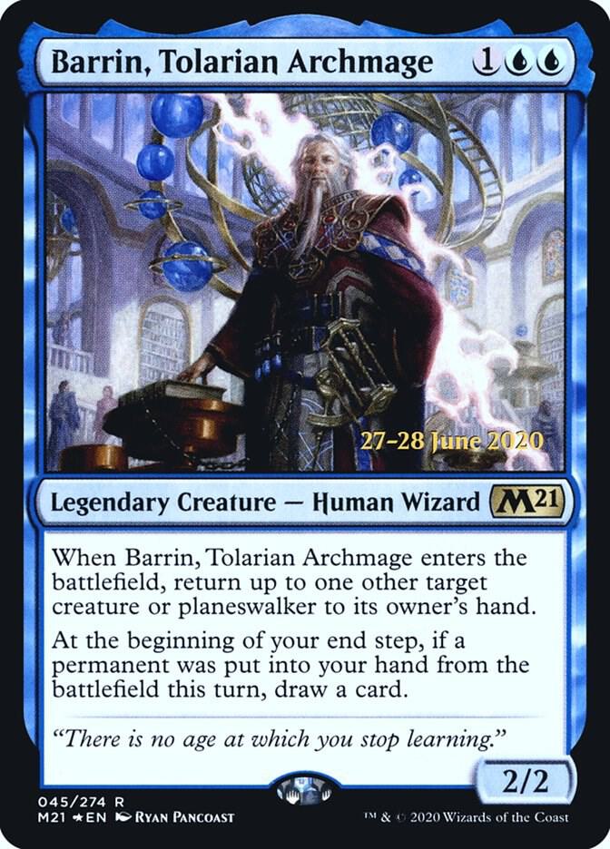 Barrin Tolarian Archmage 45s/137 (Prerelease Cards)  - Foil | Good Games Morley