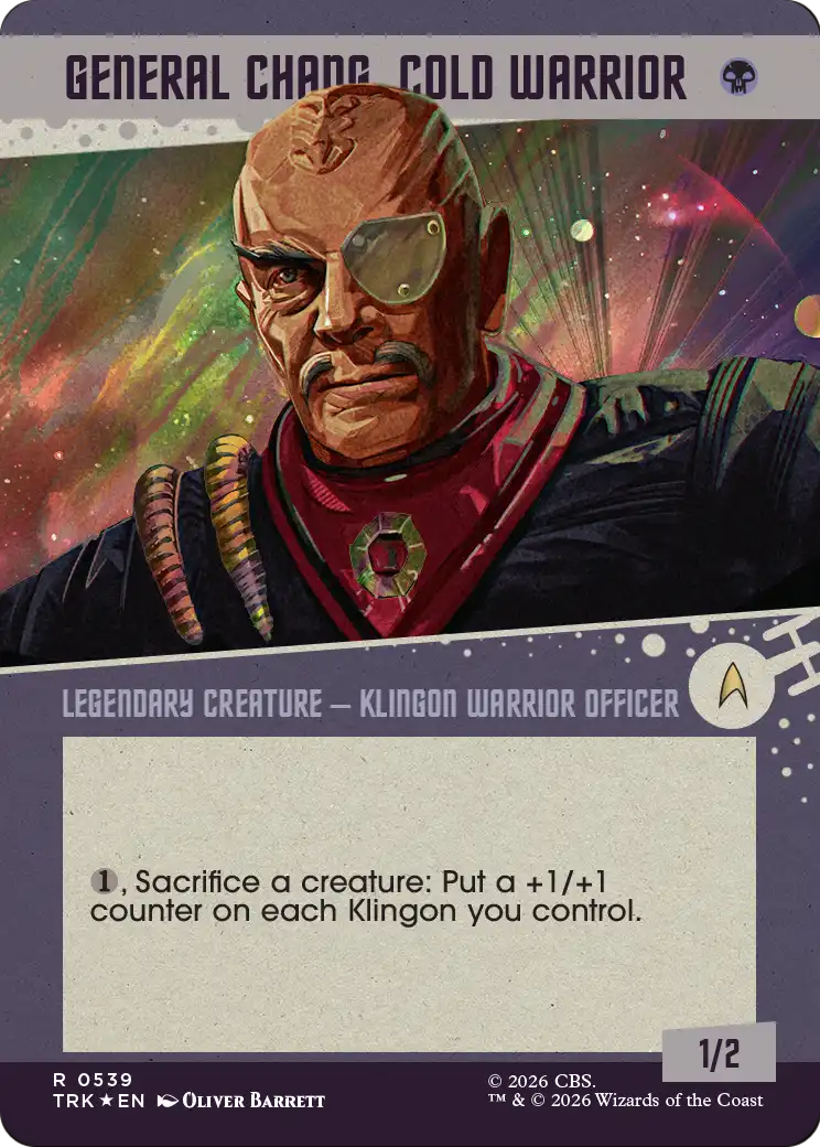 General Chang, Cold Warrior (0539) (Showcase Surge Foil) [Star Trek] | Good Games Morley