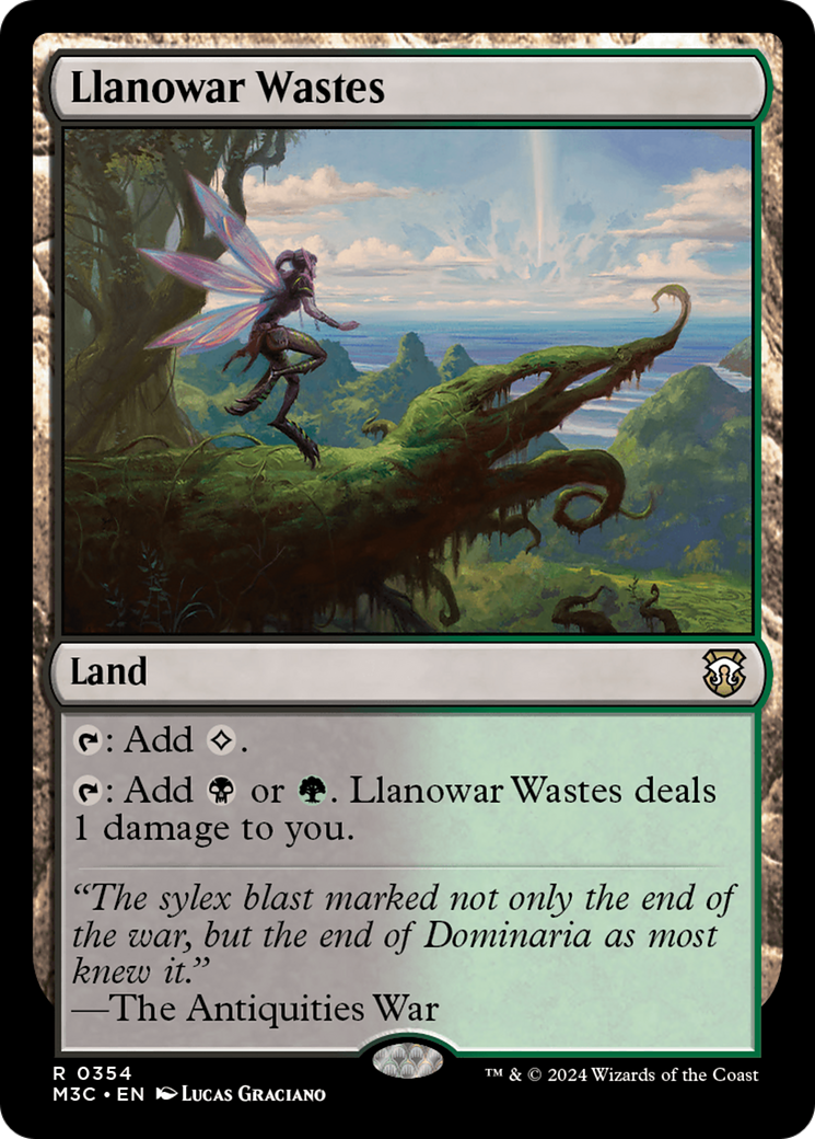 Llanowar Wastes (Ripple Foil) [Modern Horizons 3 Commander] | Good Games Morley