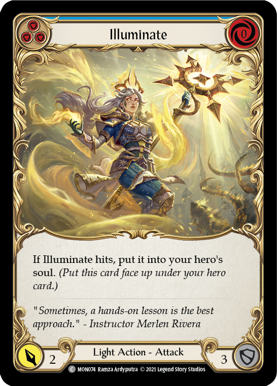 Illuminate (Blue) [MON074] (Monarch)  1st Edition Normal | Good Games Morley