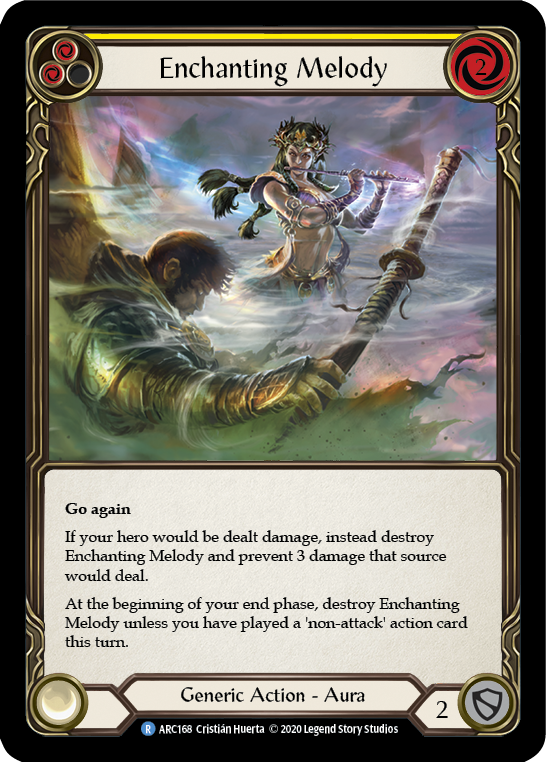 Enchanting Melody (Yellow) [U-ARC168] (Arcane Rising Unlimited)  Unlimited Rainbow Foil | Good Games Morley
