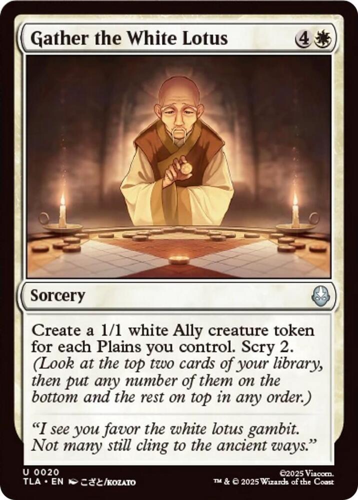 Gather the White Lotus 20 (Avatar: The Last Airbender)  - Foil | Good Games Morley