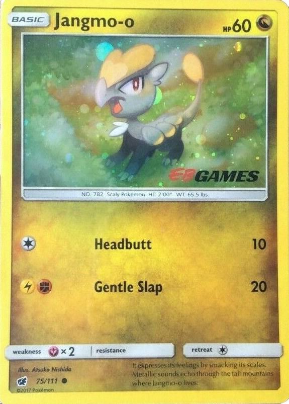 Jangmo-o EB Games Promo 075/111 (Miscellaneous Cards & Products)  - Cosmo Holofoil | Good Games Morley