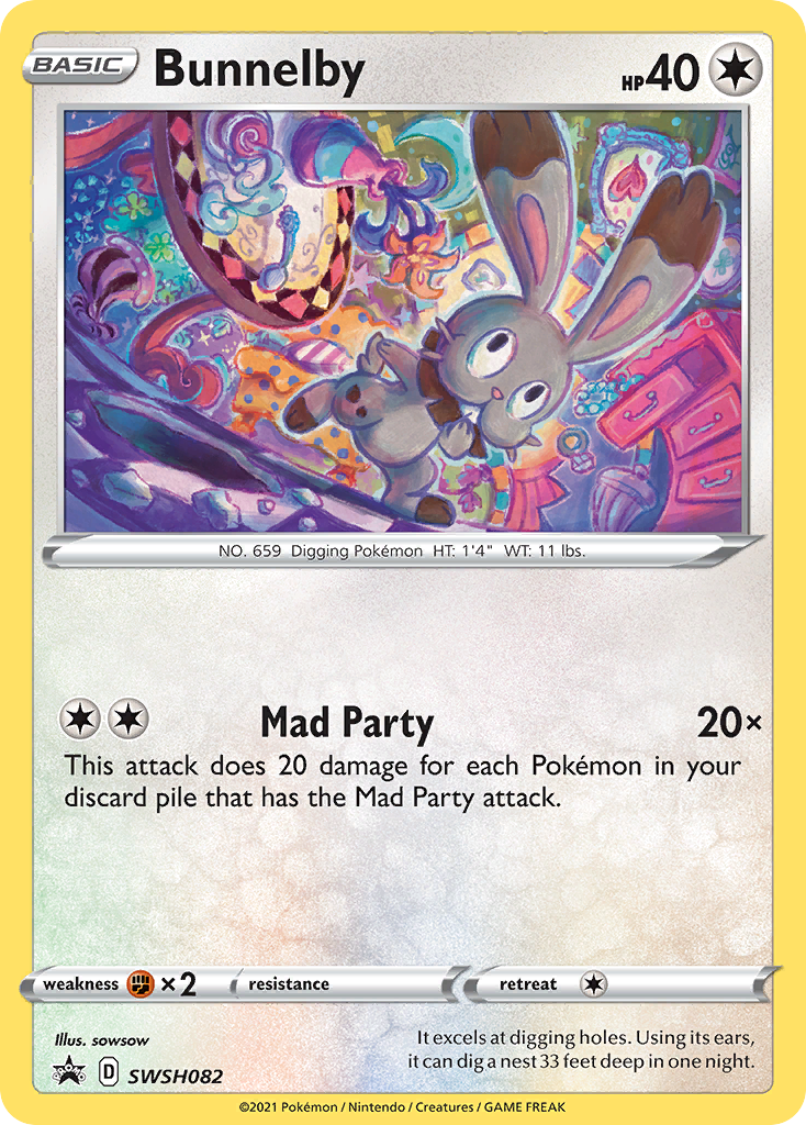 Bunnelby (SWSH082) [Sword & Shield: Black Star Promos] | Good Games Morley