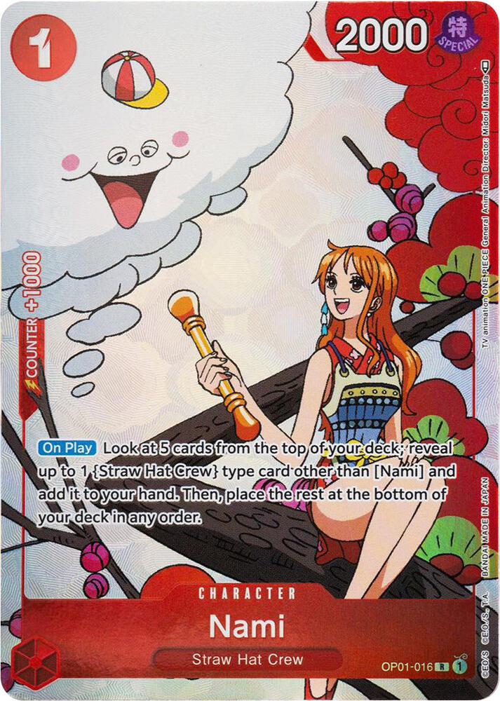 Nami (Gift Col.) OP01-016 (One Piece Promotion Cards)  - Alternate Art Foil | Good Games Morley