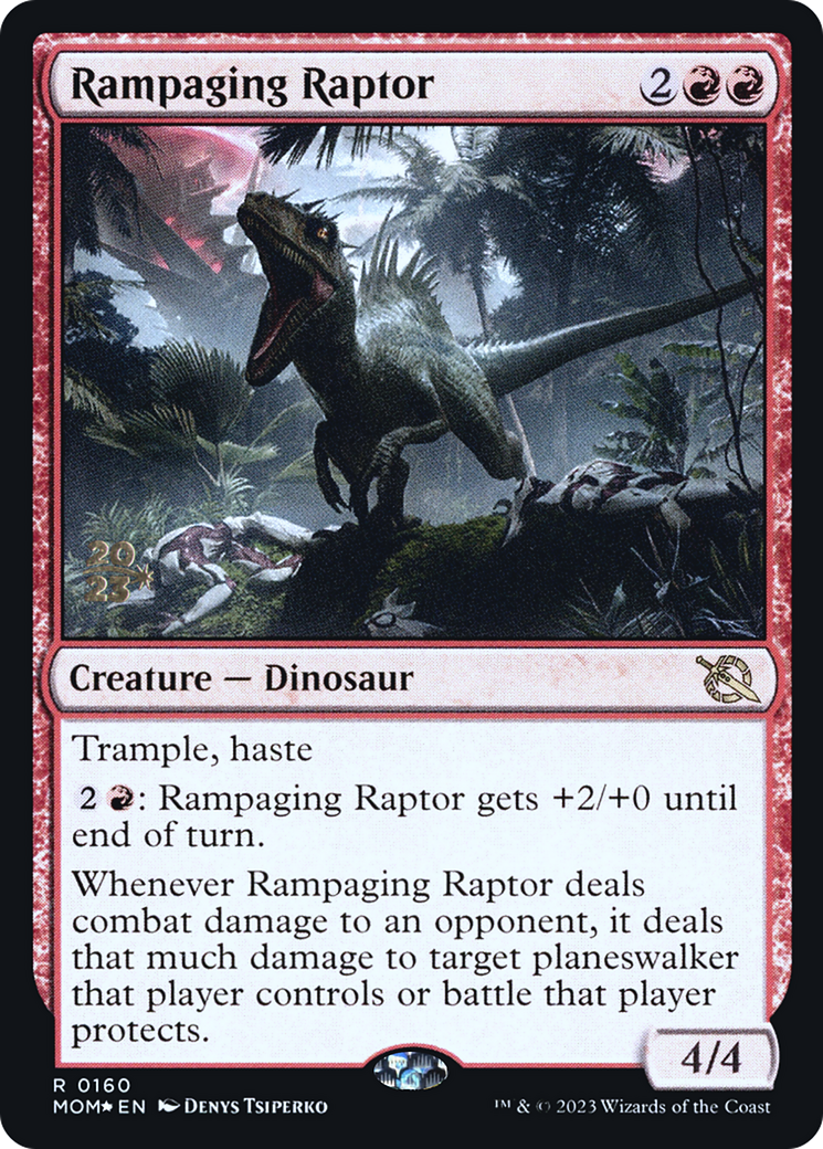 Rampaging Raptor [March of the Machine Prerelease Promos] | Good Games Morley
