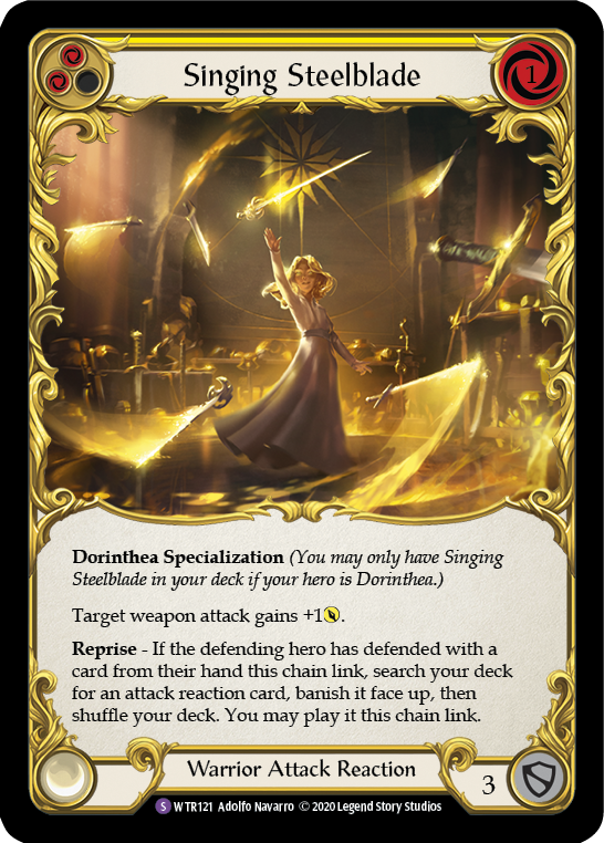 Singing Steelblade [U-WTR121] (Welcome to Rathe Unlimited)  Unlimited Rainbow Foil | Good Games Morley