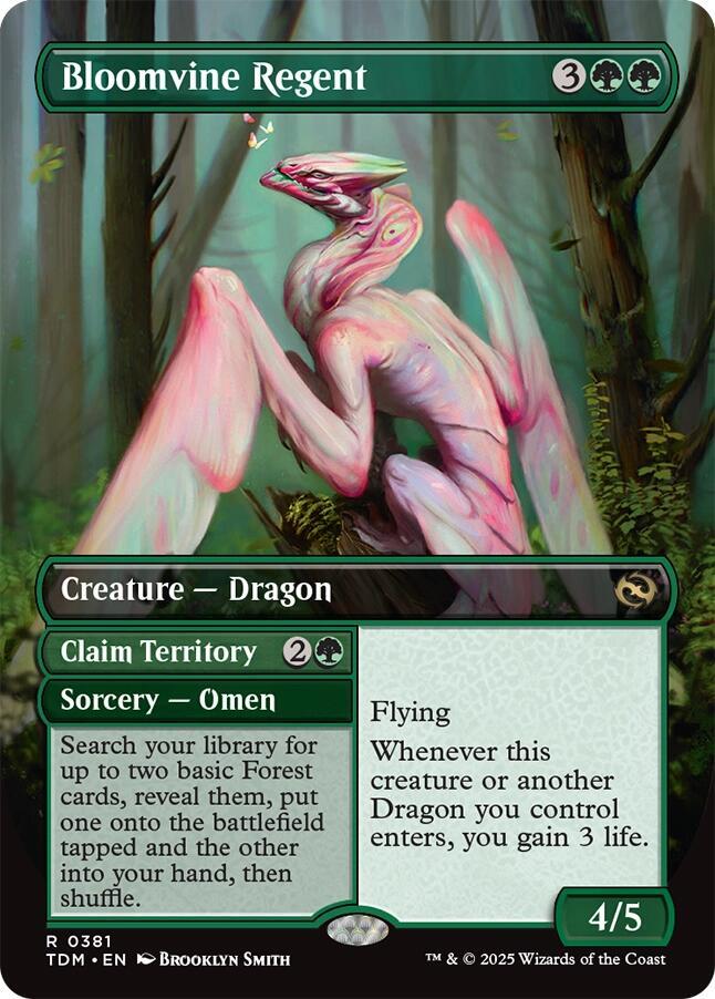 Bloomvine Regent // Claim Territory 381/291 (Tarkir: Dragonstorm)  - Borderless | Good Games Morley
