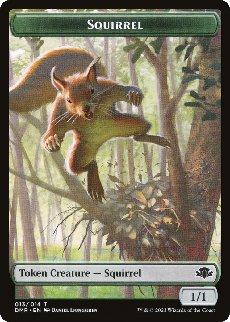 Squirrel Token [Dominaria Remastered Tokens] | Good Games Morley