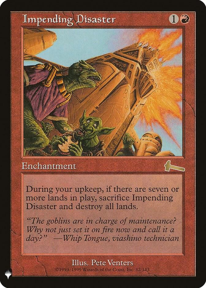 Impending Disaster ULG-82/5075 (The List Reprints)  | Good Games Morley
