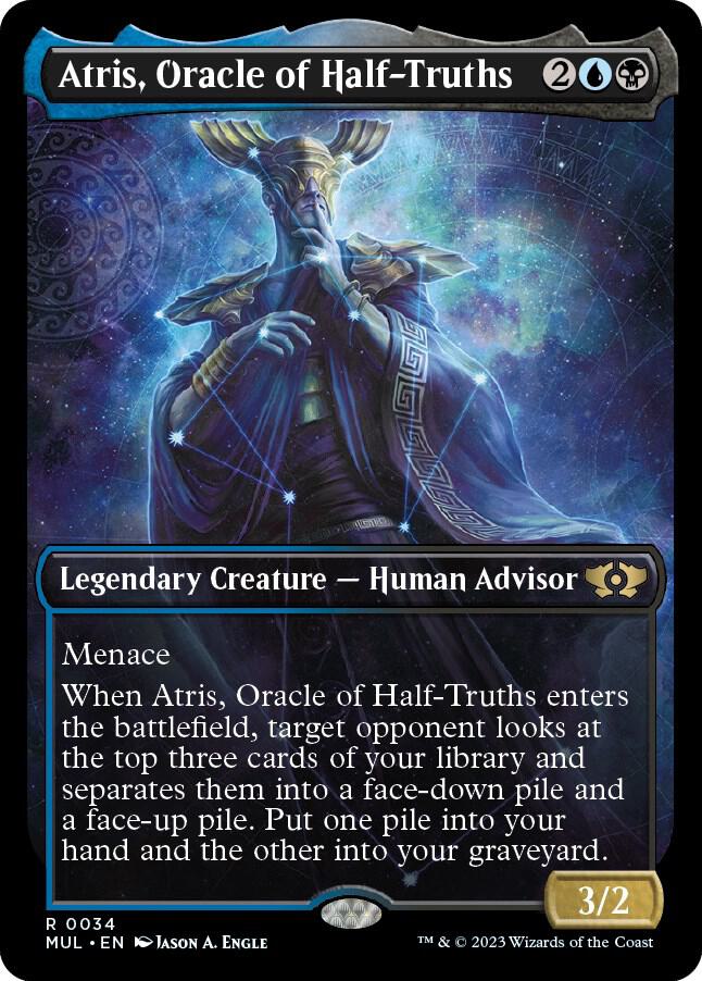 Atris, Oracle of Half-Truths 34/65 (March of the Machine: Multiverse Legends)  - Showcase Foil | Good Games Morley