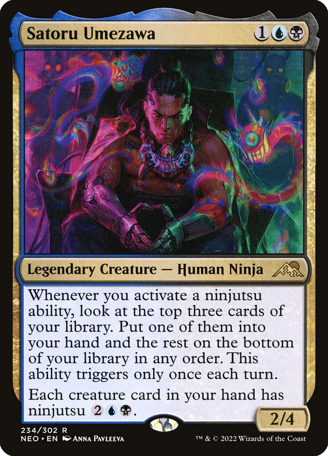 Satoru Umezawa 234 (Kamigawa: Neon Dynasty)  - Foil | Good Games Morley