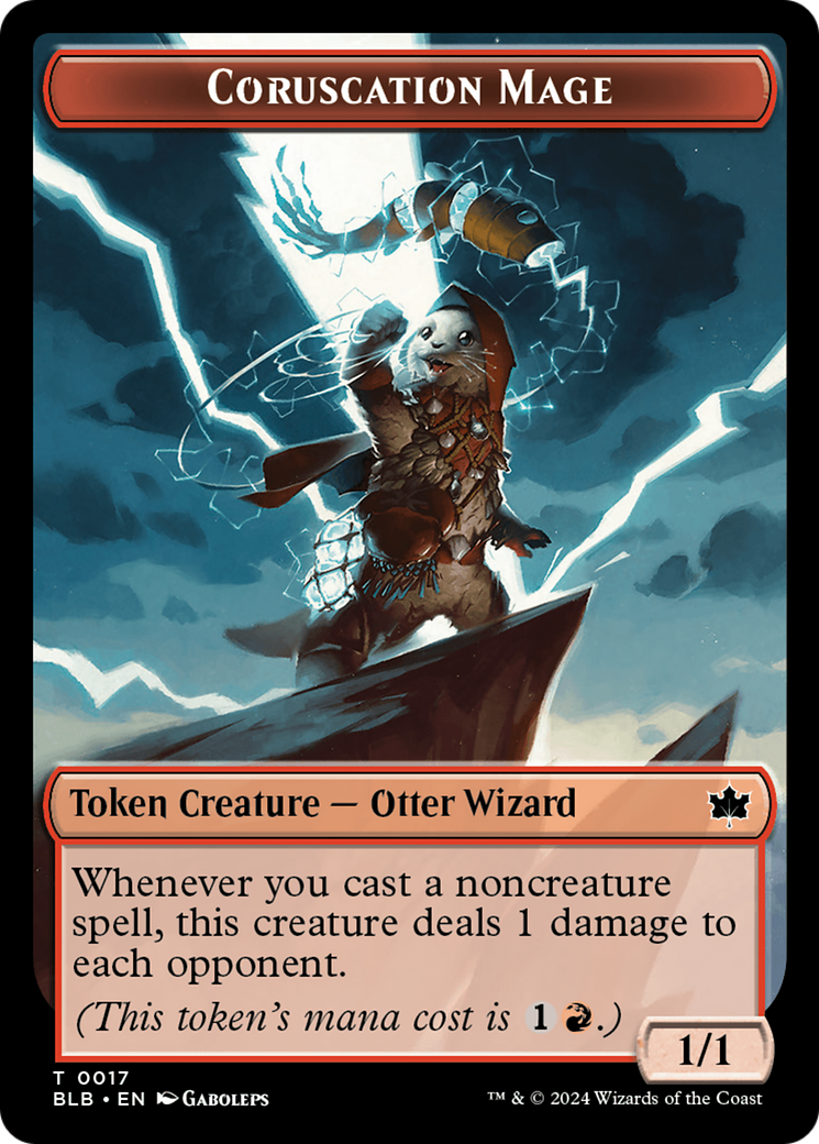 Food // Coruscation Mage Double-Sided Token [Bloomburrow Tokens] | Good Games Morley