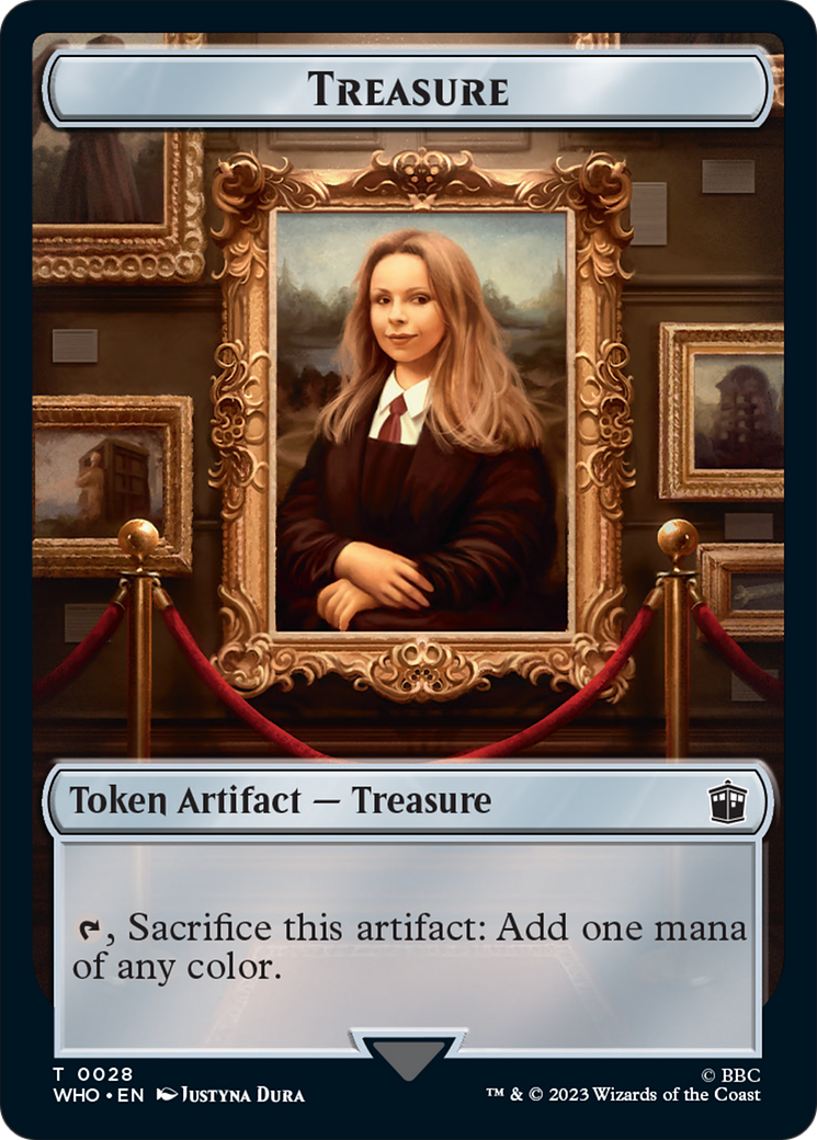 Human (0005) // Treasure (0028) Double-Sided Token [Doctor Who Tokens] | Good Games Morley