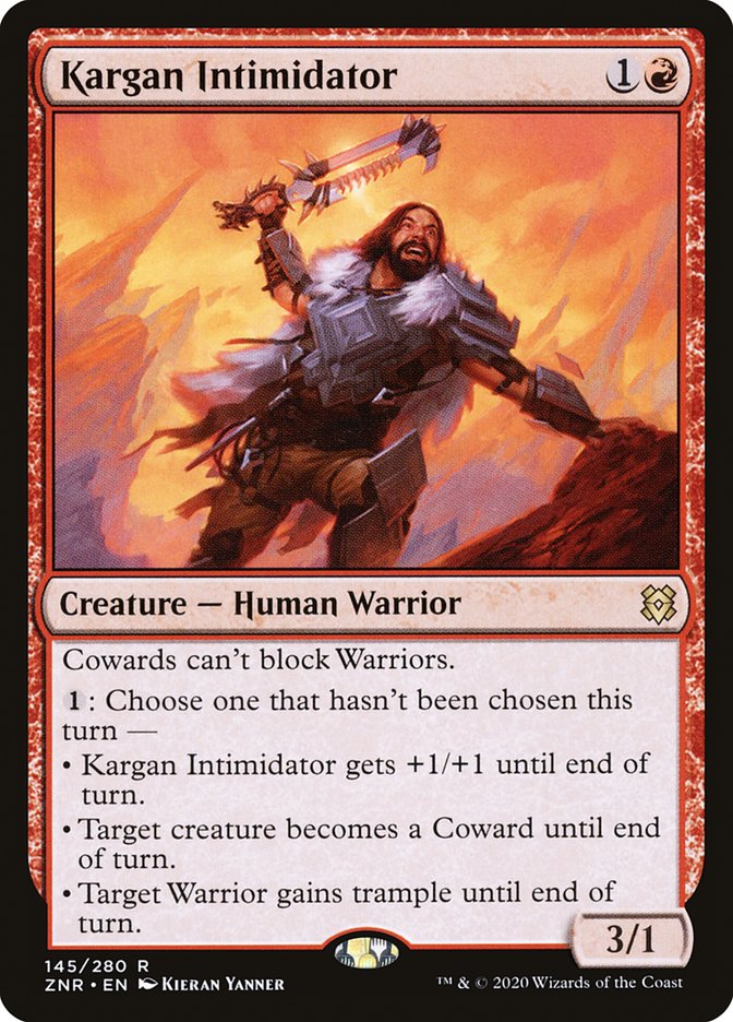 Kargan Intimidator 145/280 (Zendikar Rising)  - Foil | Good Games Morley