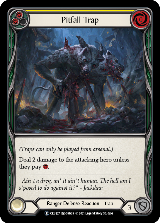 Pitfall Trap [U-CRU127] (Crucible of War Unlimited)  Unlimited Rainbow Foil | Good Games Morley