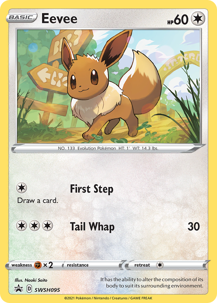 Eevee (SWSH095) [Sword & Shield: Black Star Promos] | Good Games Morley