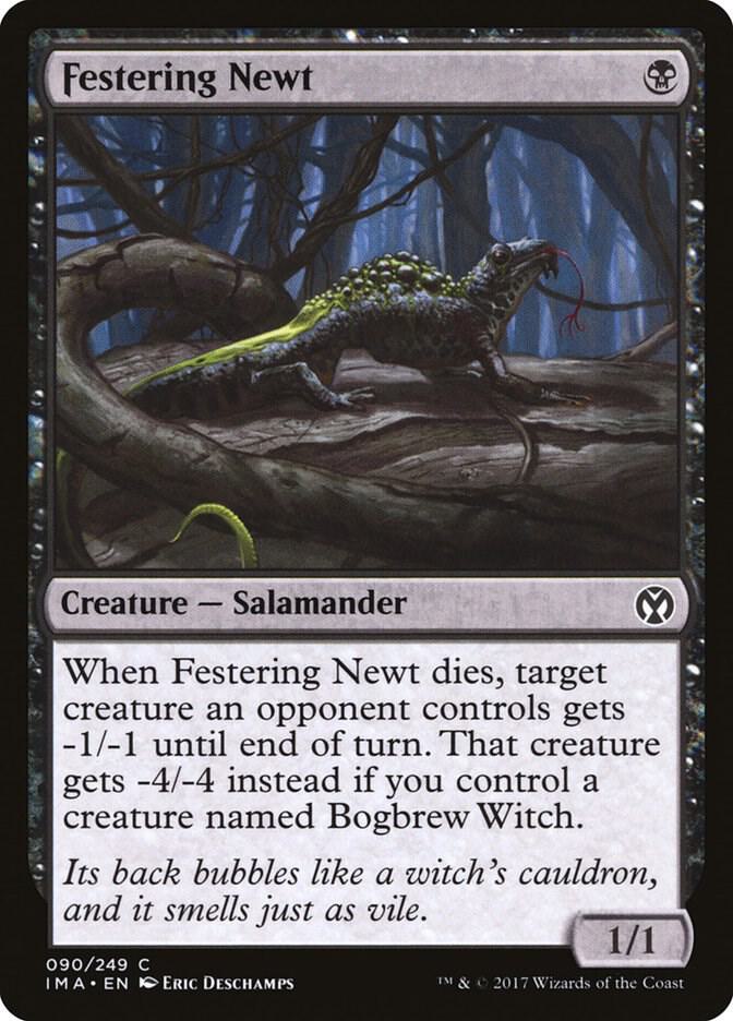 Festering Newt 90/249 (Iconic Masters)  - Foil | Good Games Morley