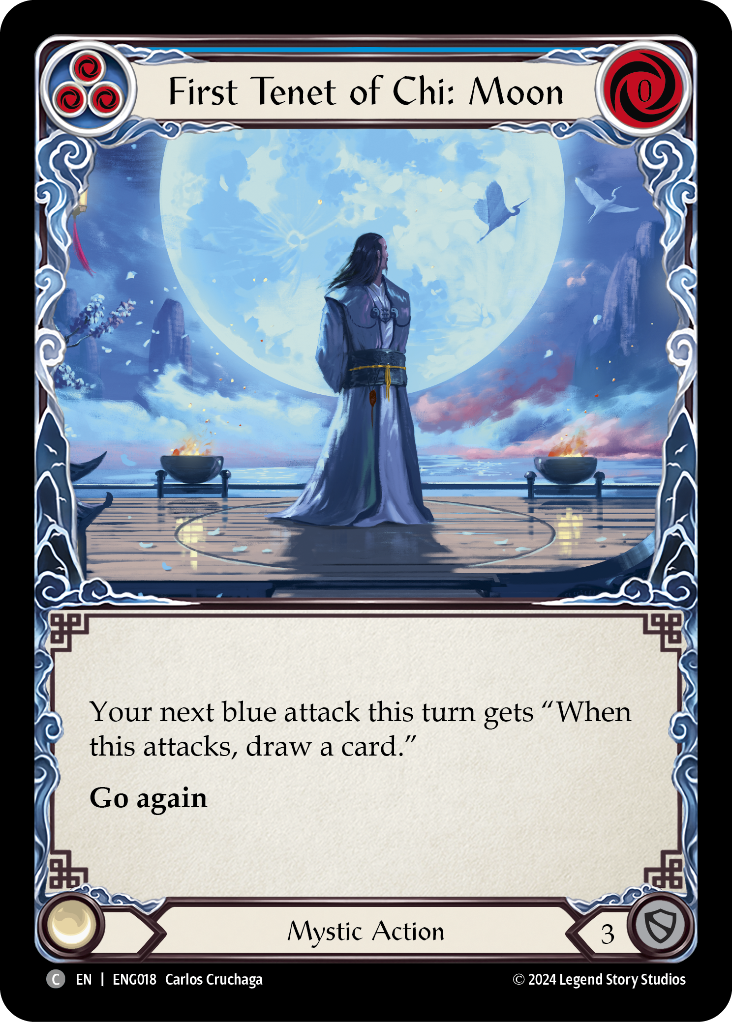 First Tenet of Chi: Moon [ENG018] (Part the Mistveil Enigma Blitz Deck) | Good Games Morley