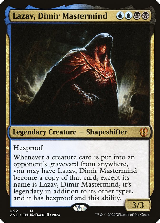 Lazav, Dimir Mastermind 92/142 (Commander: Zendikar Rising)  | Good Games Morley