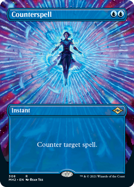 Counterspell (Borderless Alternate Art) [Modern Horizons 2] | Good Games Morley