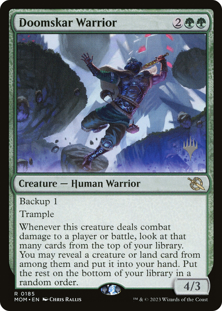 Doomskar Warrior (Promo Pack) [March of the Machine Promos] | Good Games Morley