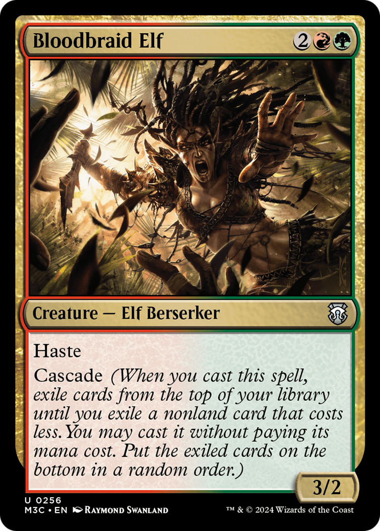 Bloodbraid Elf (Ripple Foil) [Modern Horizons 3 Commander] | Good Games Morley