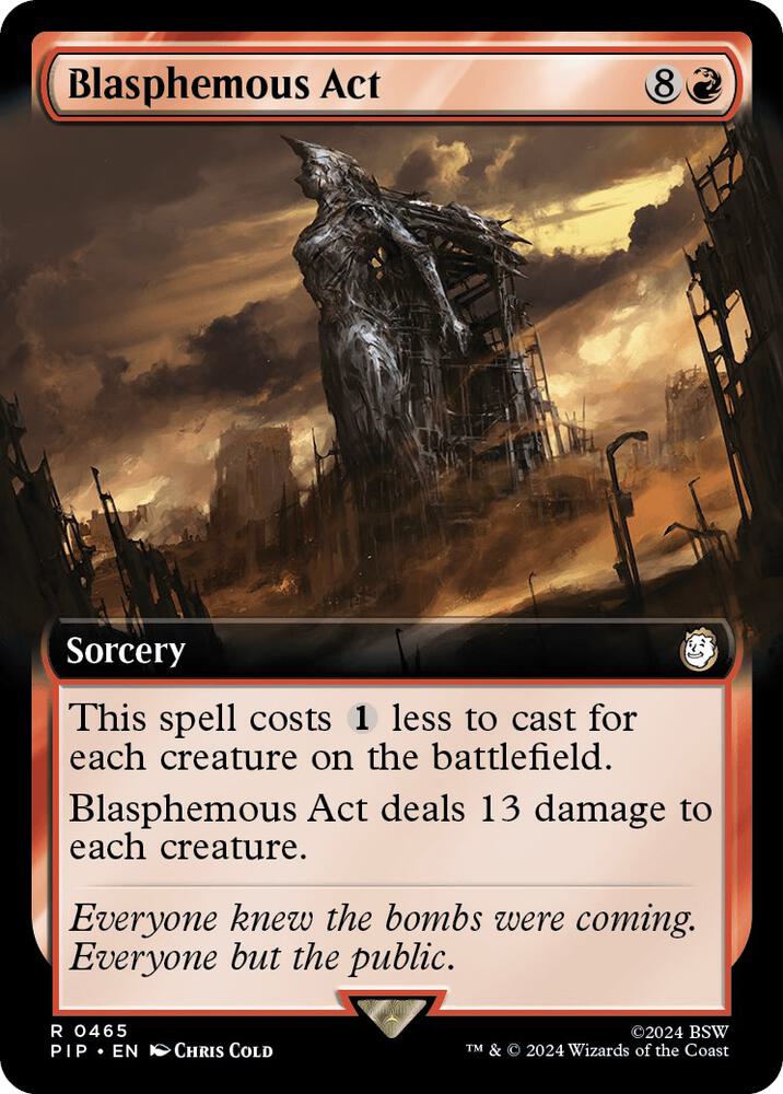Blasphemous Act 465/326 (Universes Beyond: Fallout)  - Extended Art Foil | Good Games Morley