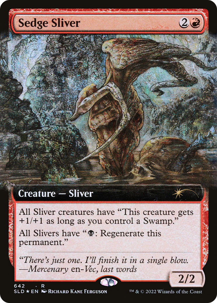 Sedge Sliver (Extended Art) [Secret Lair Drop Promos] | Good Games Morley