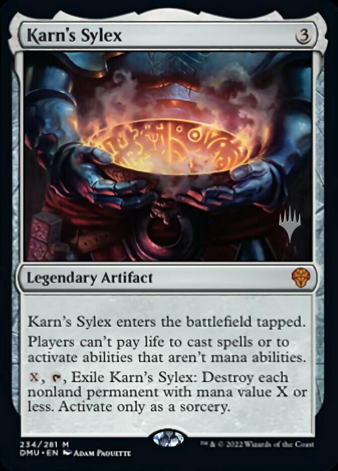 Karn's Sylex (Promo Pack) [Dominaria United Promos] | Good Games Morley
