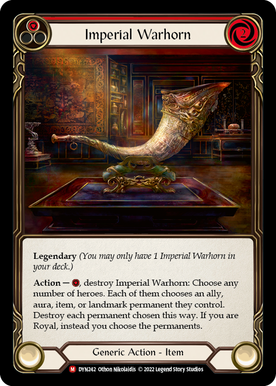Imperial Warhorn [DYN242] (Dynasty)  Cold Foil | Good Games Morley