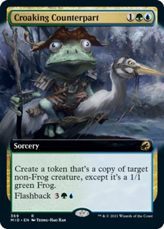 Croaking Counterpart (Extended Art) [Innistrad: Midnight Hunt] | Good Games Morley