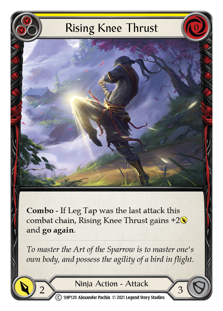 Rising Knee Thrust (Yellow) [1HP120] (History Pack 1) | Good Games Morley