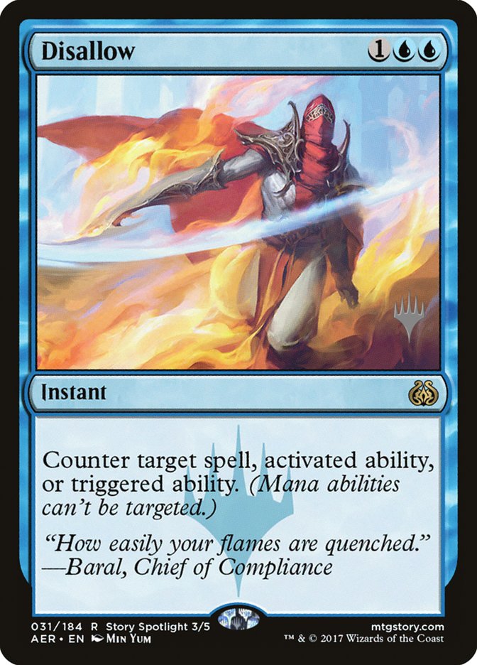 Disallow (Promo Pack) [Aether Revolt Promos] | Good Games Morley