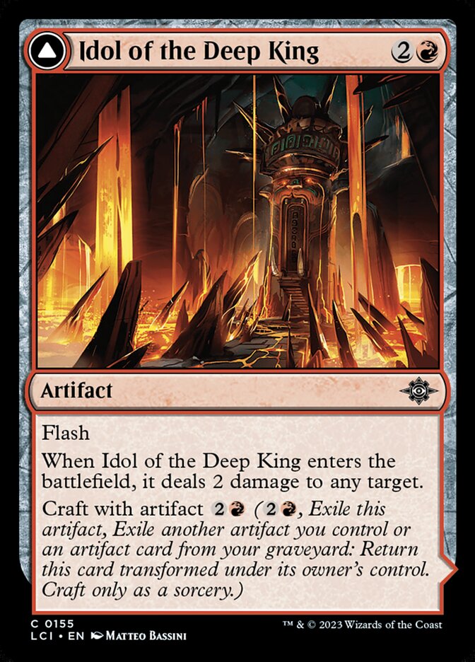 Idol of the Deep King // Sovereign's Macuahuitl 155/291 (The Lost Caverns of Ixalan)  | Good Games Morley