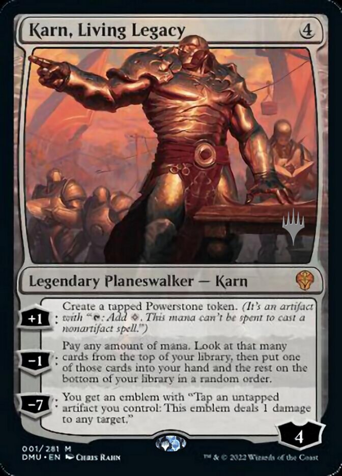 Karn, Living Legacy (Promo Pack) [Dominaria United Promos] | Good Games Morley