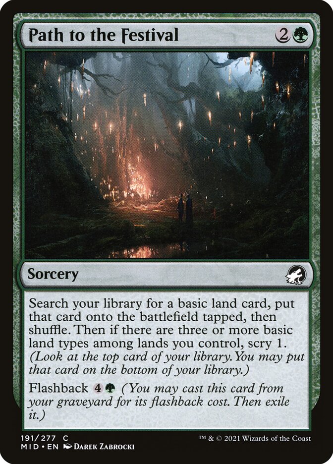 Path to the Festival 191/277 (Innistrad: Midnight Hunt)  - Foil | Good Games Morley