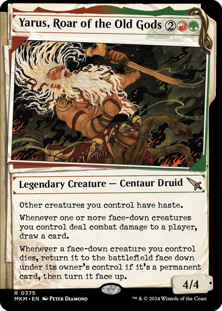 Yarus, Roar of the Old Gods 375/286 (Murders at Karlov Manor)  - Showcase Foil | Good Games Morley