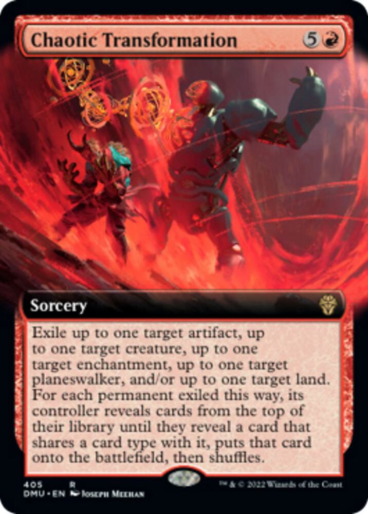 Chaotic Transformation Extended Art 405 (Dominaria United)  - Foil | Good Games Morley