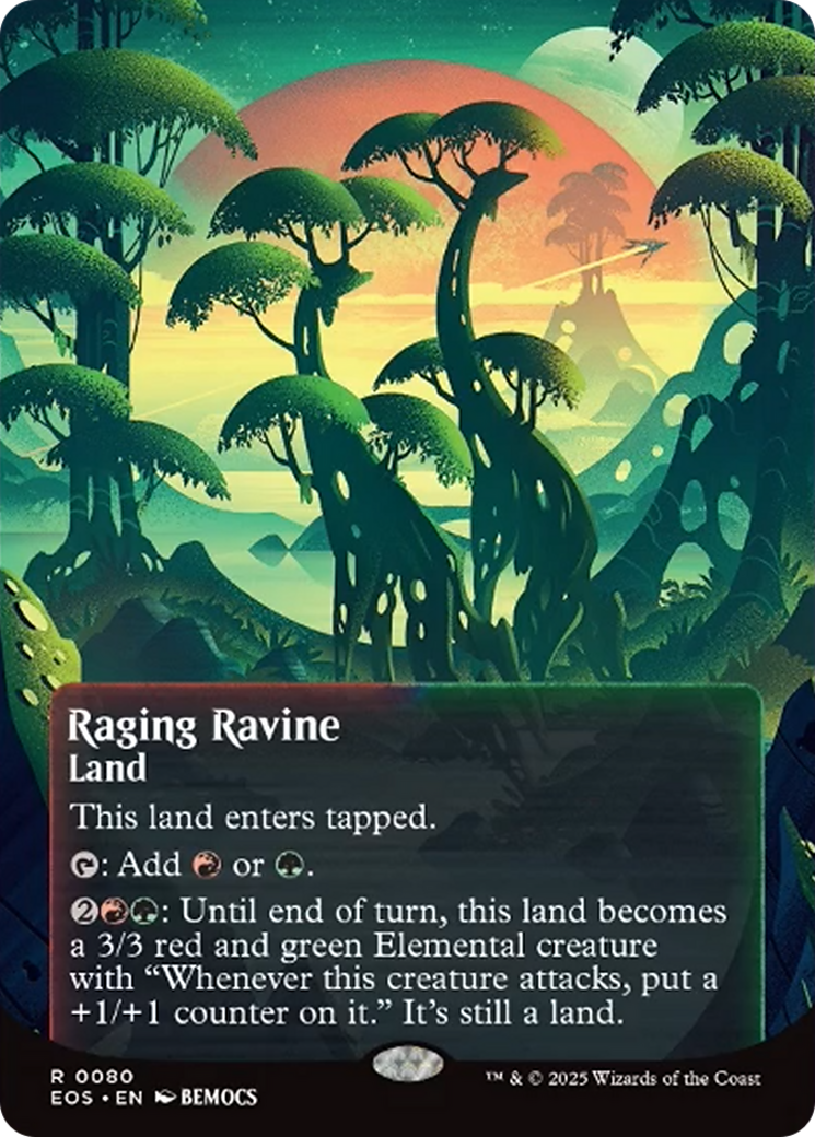 Raging Ravine (0080) (Borderless) [Edge of Eternities: Stellar Sights] | Good Games Morley