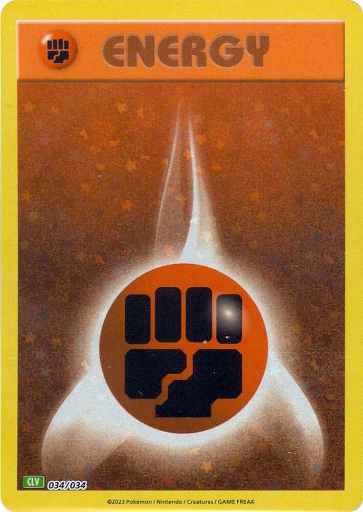 Basic Fighting Energy 034/034 (Trading Card Game Classic)  - Holofoil | Good Games Morley