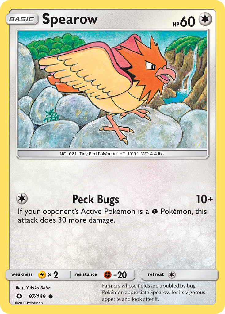 Spearow (97/149) [Sun & Moon: Base Set] | Good Games Morley