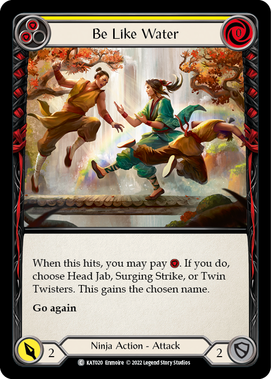 Be Like Water (Yellow) [KAT020] (Outsiders Katsu Blitz Deck) | Good Games Morley