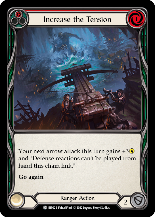 Increase the Tension (Red) [RIP022] (Outsiders Riptide Blitz Deck) | Good Games Morley