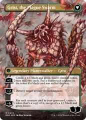Grist, Voracious Larva // Grist, the Plague Swarm (Borderless) (Textured Foil) [Modern Horizons 3] | Good Games Morley