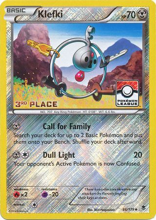 Klefki (66/119) (League Promo 3rd Place) [XY: Phantom Forces] | Good Games Morley