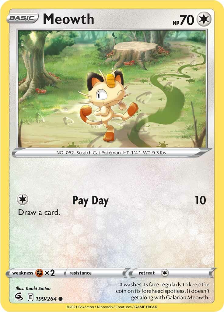 Meowth (199/264) [Sword & Shield: Fusion Strike] | Good Games Morley