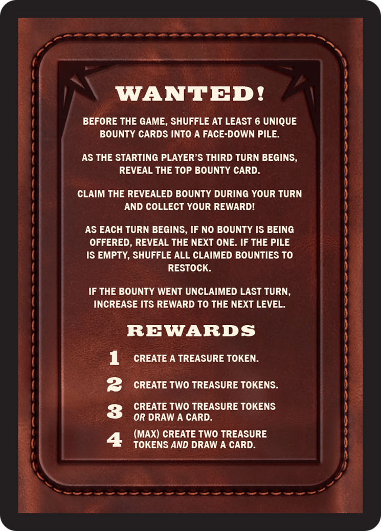 Bounty: Sleepy Sovka // Bounty Rules Double-Sided Token [Outlaws of Thunder Junction Commander Tokens] | Good Games Morley