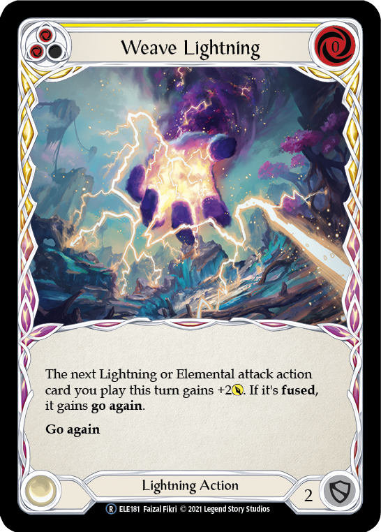 Weave Lightning (Yellow) [U-ELE181] (Tales of Aria Unlimited)  Unlimited Normal | Good Games Morley